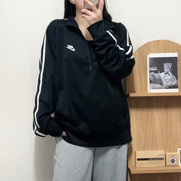 [정품] 나이키 블랙 푸츄라 반집업 져지 [ XL ]