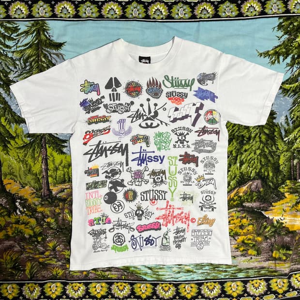 00s Stussy All Logo Tee S