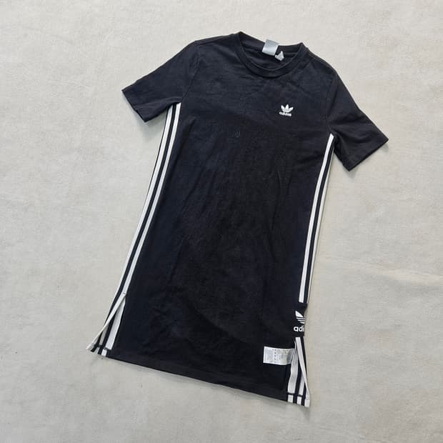XS 아디다스 여성 삼선 반팔 원피스 0408Y