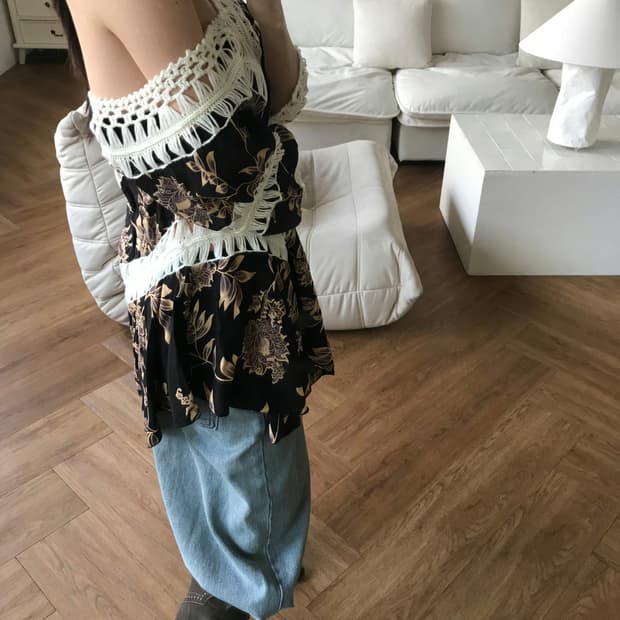 vintage crochet pattern top