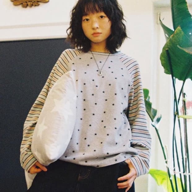 카비시 스타 래글런 롱슬리브 티셔츠