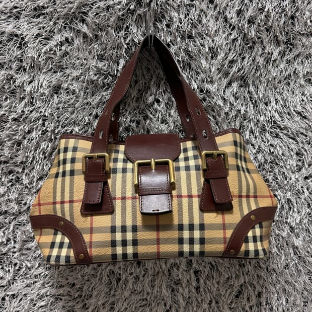 버버리 노바체크 토트백