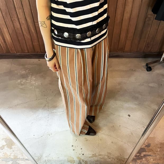 COMME DES GARCONS studded striped tee
