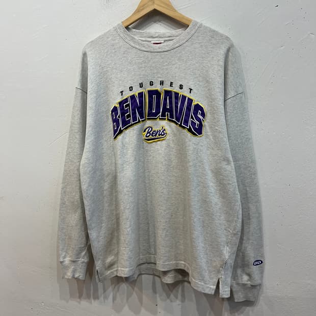 벤 데이비스 오버핏 맨투맨 스웻셔츠 