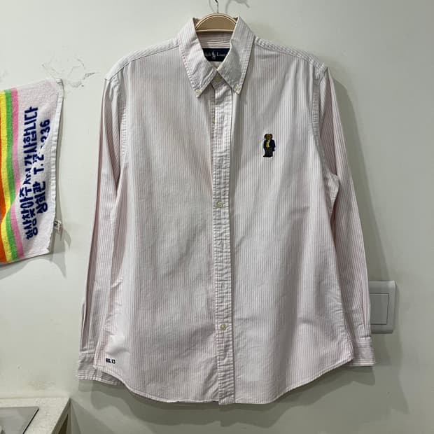 120 폴로 옥스포트 스트라이프 베어 셔츠