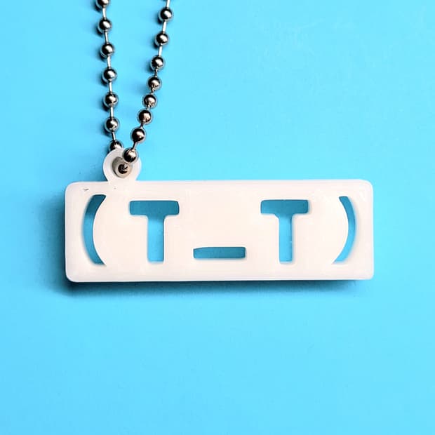 눈물 이모티콘 키링 키체인 y2k