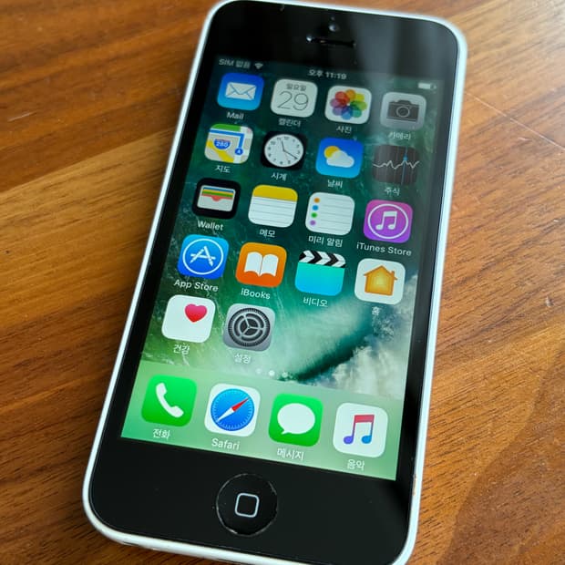아이폰 5c 화이트 16기가 #7584