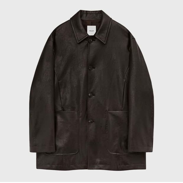 벨리에 에코 레더 카코트 브라운