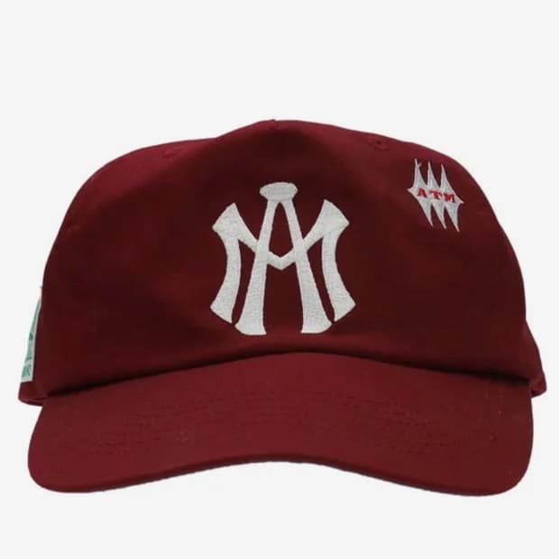 애프터매스 ATM LOGO BALL CAP [BURGUNDY]