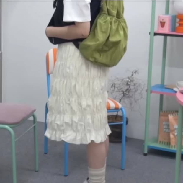 pesto 23fw shirring skirt
