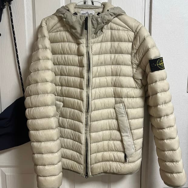 [정품특가] 스톤아일랜드 컴퍼스  경량 패딩 후드 자켓 M