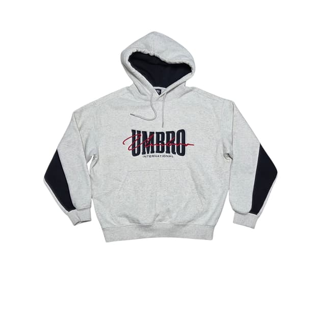 UMBRO 엄브로 레터링 아이보리 기모 후드티