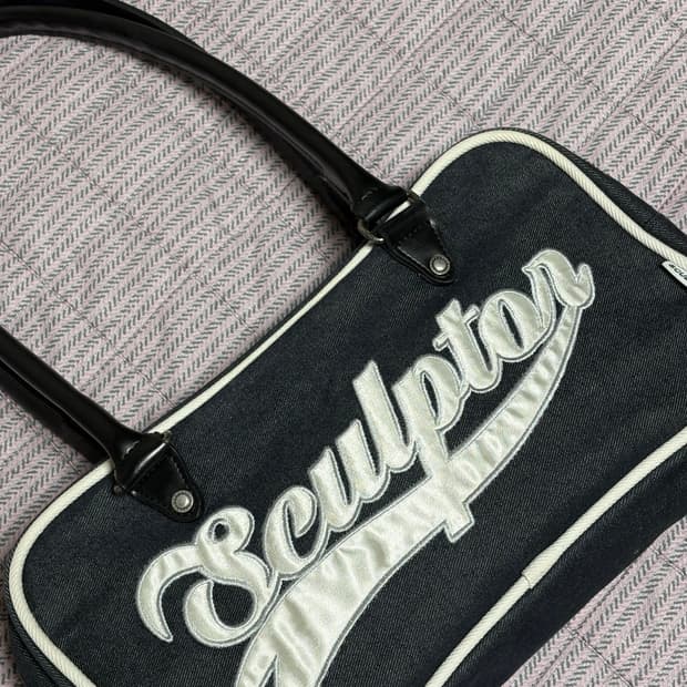 스컬프터 데님 숄더백 가방