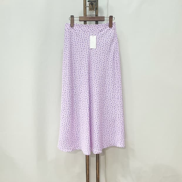 Les Beiges 도트사틴 스커트 S