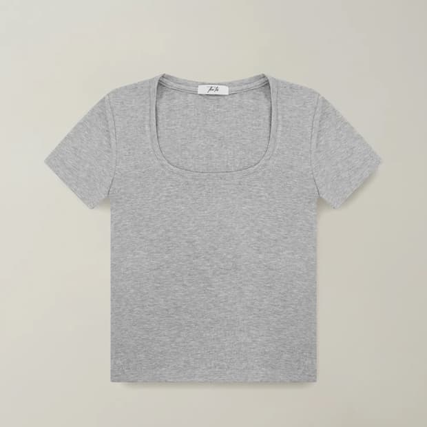 더티스 BASIC DENT SHORT SLEEVE T-SHIRT 그레이