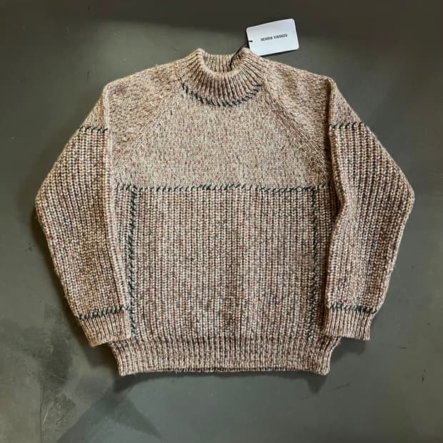 헨릭 빕스코브 컬렉션라인 모크넥 니트 M