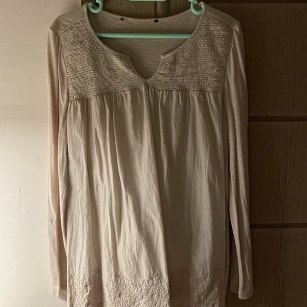 빈티지 모리걸 스모크 블라우스