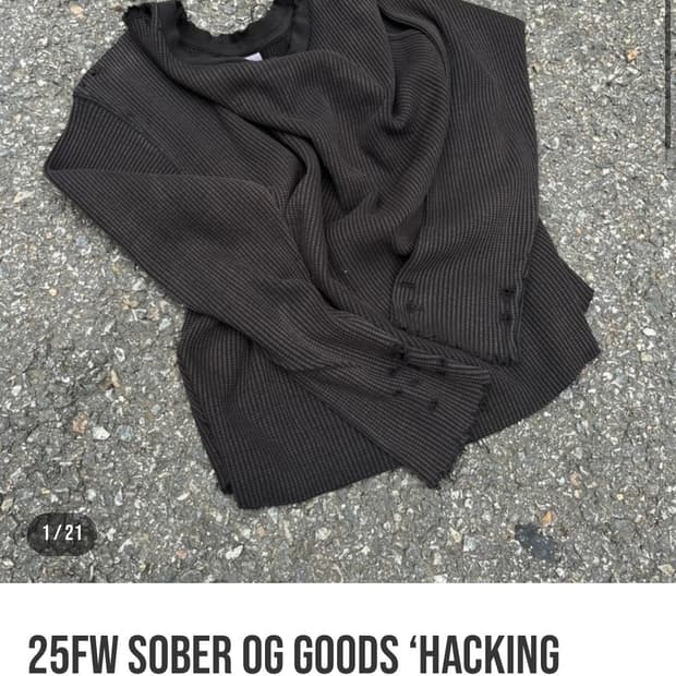 sober og goods waffle shirt