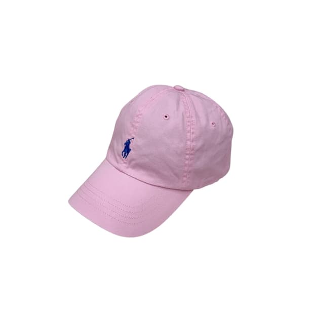 폴로 랄프로렌 핑크 코튼 치노 볼캡 모자