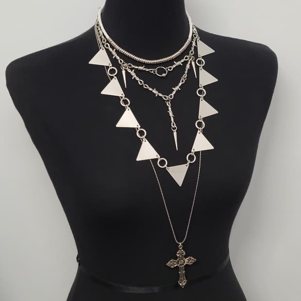 cross necklace set