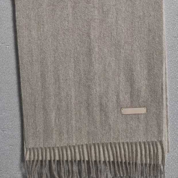 루이까또즈 베이지 캐시미어100% 목도리 머플러 