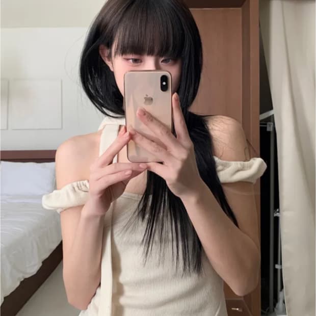 아브 퍼프 스카프 원피스