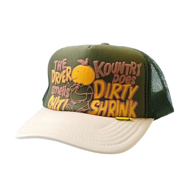 캐피탈 컨트리 더티 쉬링크 트럭캡 카키 키나리