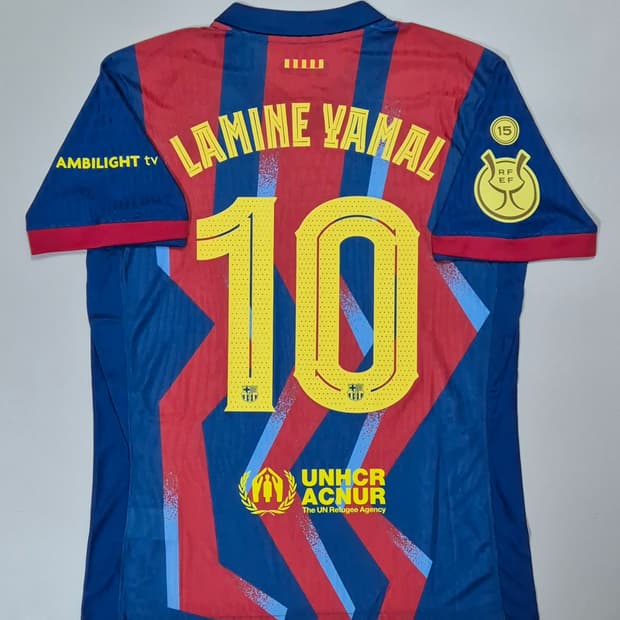 25-26 바르샤 포스킷 라민 야말 유니폼 L 슈퍼컵 패치