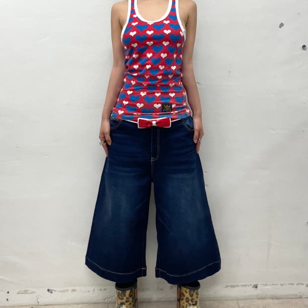 Big Bermuda denim pants