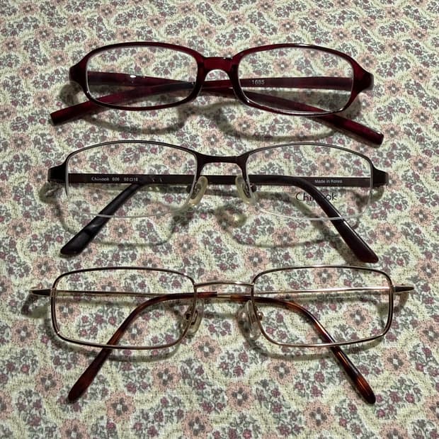 빈티지 안경 티타늄 실테 긱시크