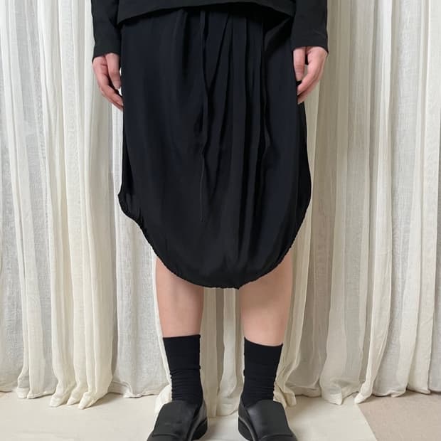 메종 마르지엘라 mm6 드레이프 스커트 maison margiela