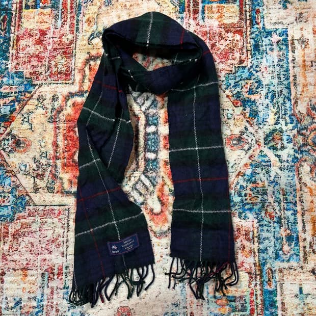 [OS] MOON 메리노 램스울 체크 머플러