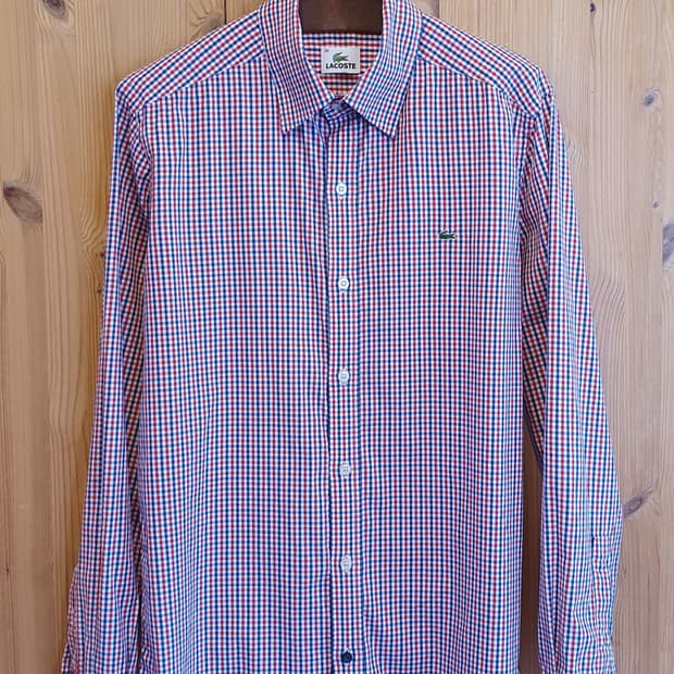77.라코스테 스판 블록셔츠 