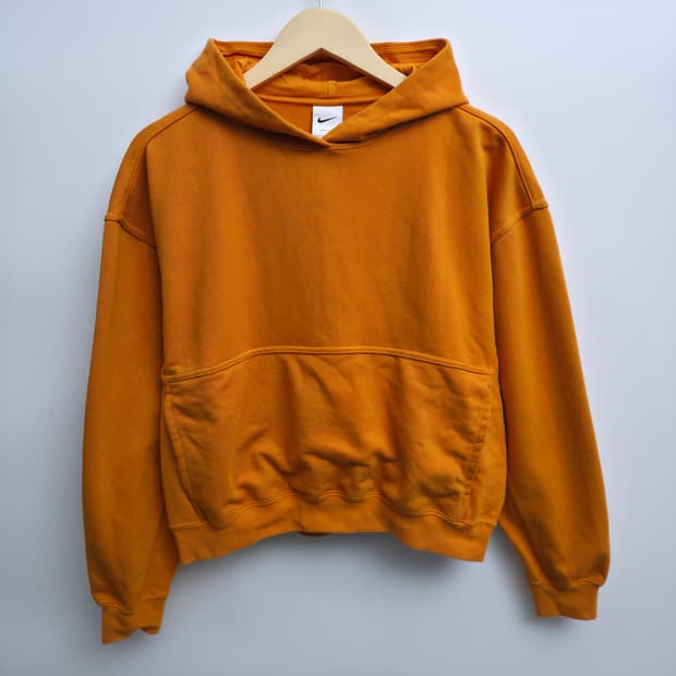 [L] 나이키 크롭 후드티 오렌지