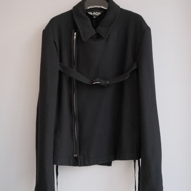 Boiled wool bondage rider jacket