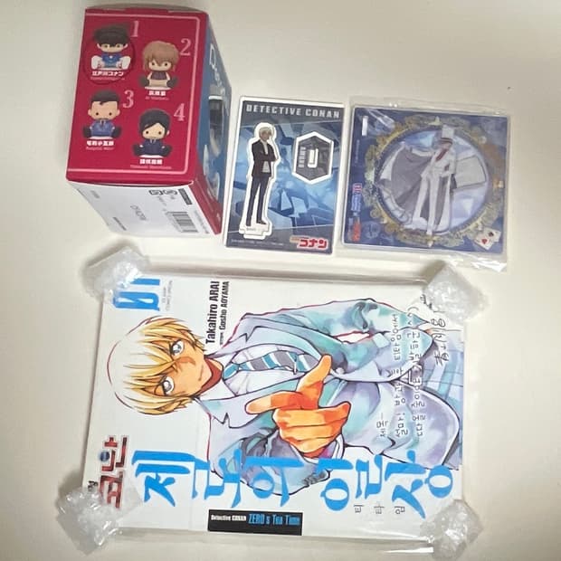명탐정코난)제로의 일상 만화책,코난 피규어,아무로토오루+괴도키드 아크릴