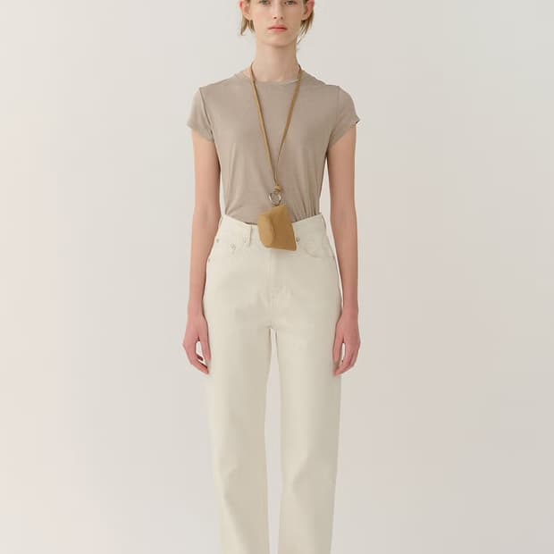 킨더살몬 크림 데님 S (pique denim)