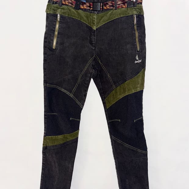 고프코어 배색 테크 팬츠 (deuter, 벨트포함)