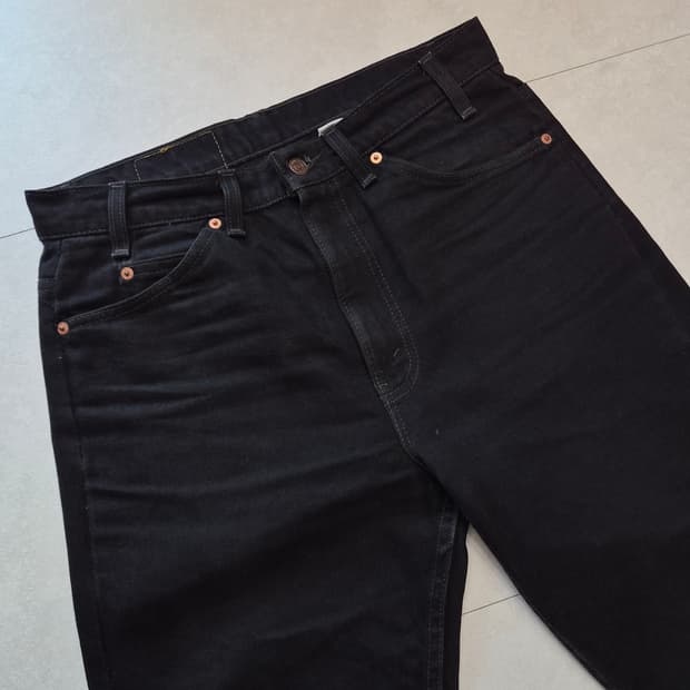 빈티지 리바이스 517 블랙진 오렌지탭 34x32