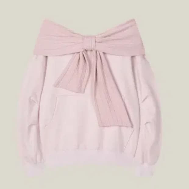 더티스 리본후드 핑크