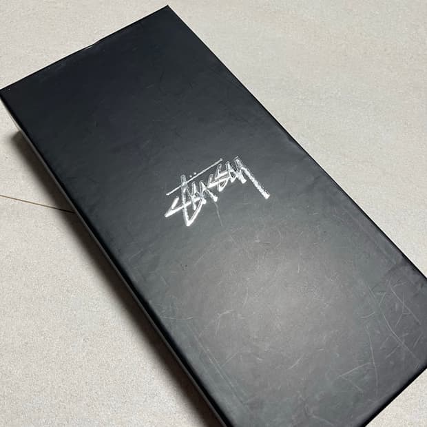 스투시 레더 바이크 글러브 블랙화이트S-M(새상품)