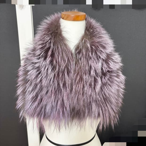 리가ㅡ 새제품/ 천연 폭스 자석 내장형 넥워머/목도리/카라/머플러