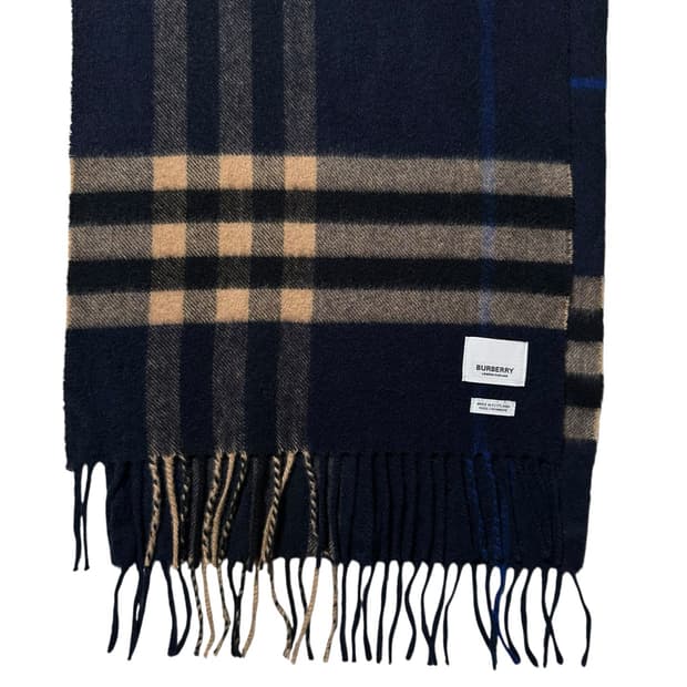 버버리 캐시미어 100% 체크 머플러 목도리