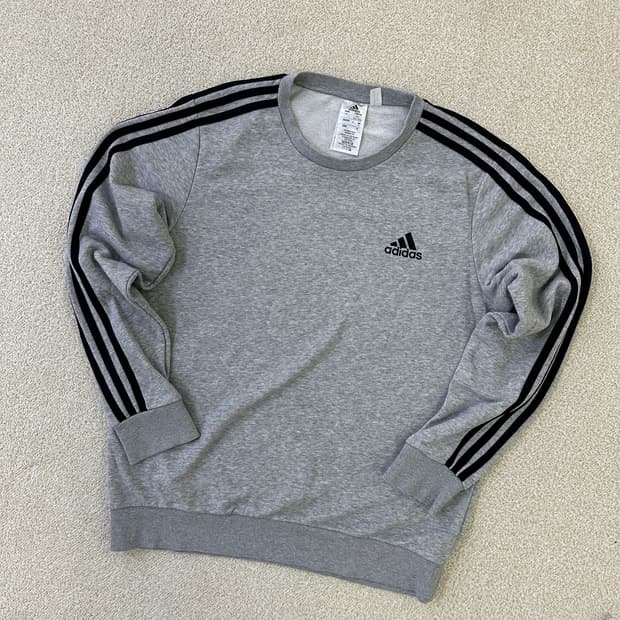 XL 아디다스 그레이 맨투맨 0324D
