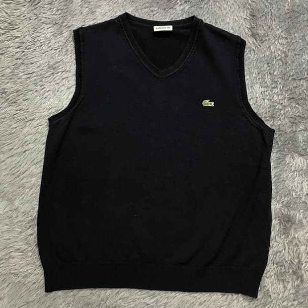 [[M, A급] 라코스테(LACOSTE) 울 100 니트 조끼v30