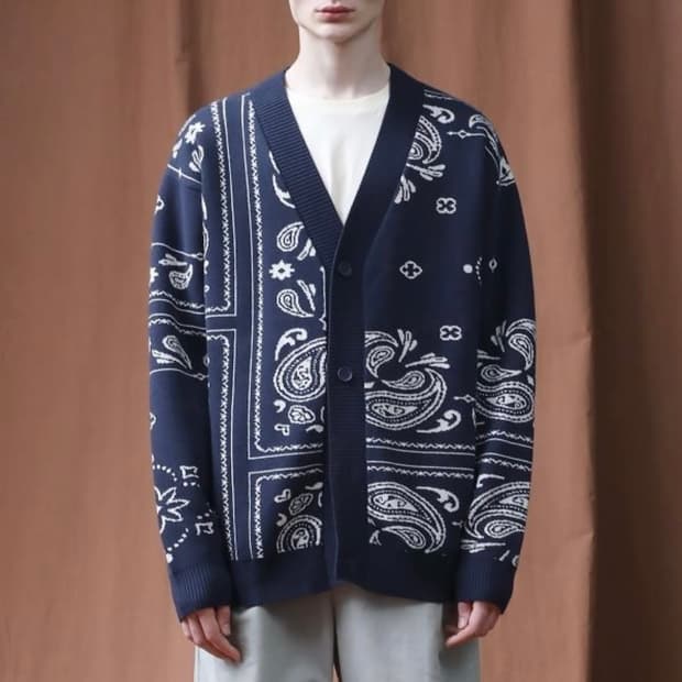 제네럴아이디어 페이즐리 가디건 택있는 새제품