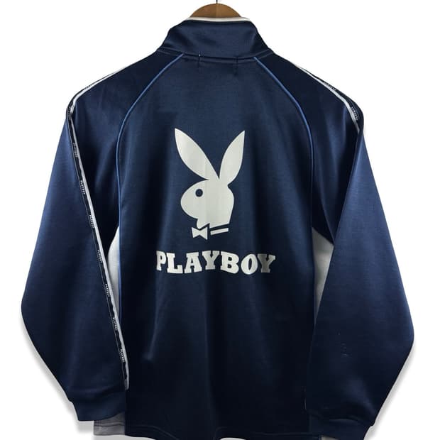 플레이보이 네이비 프린팅 트랙탑져지2026