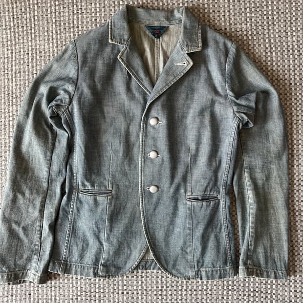 45rpm 데님 블레이저 자켓