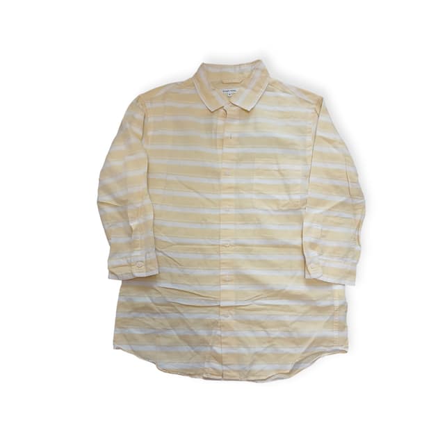 Global work 엘로우 린넨 셔츠