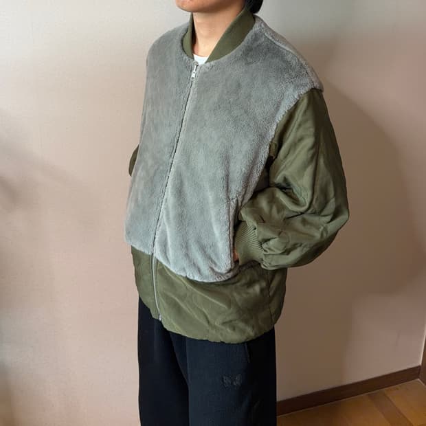 HARE 퍼 베스트 리버시블 MA-1